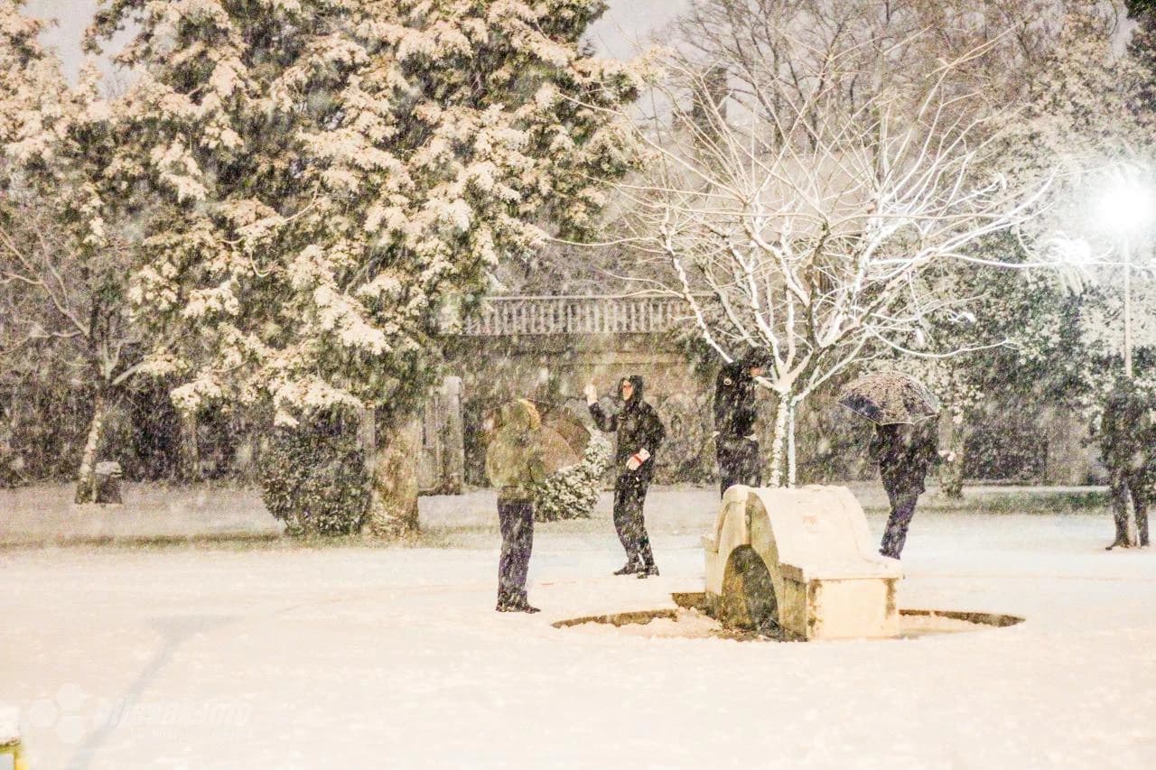 Zimska idila u mostarskom parku