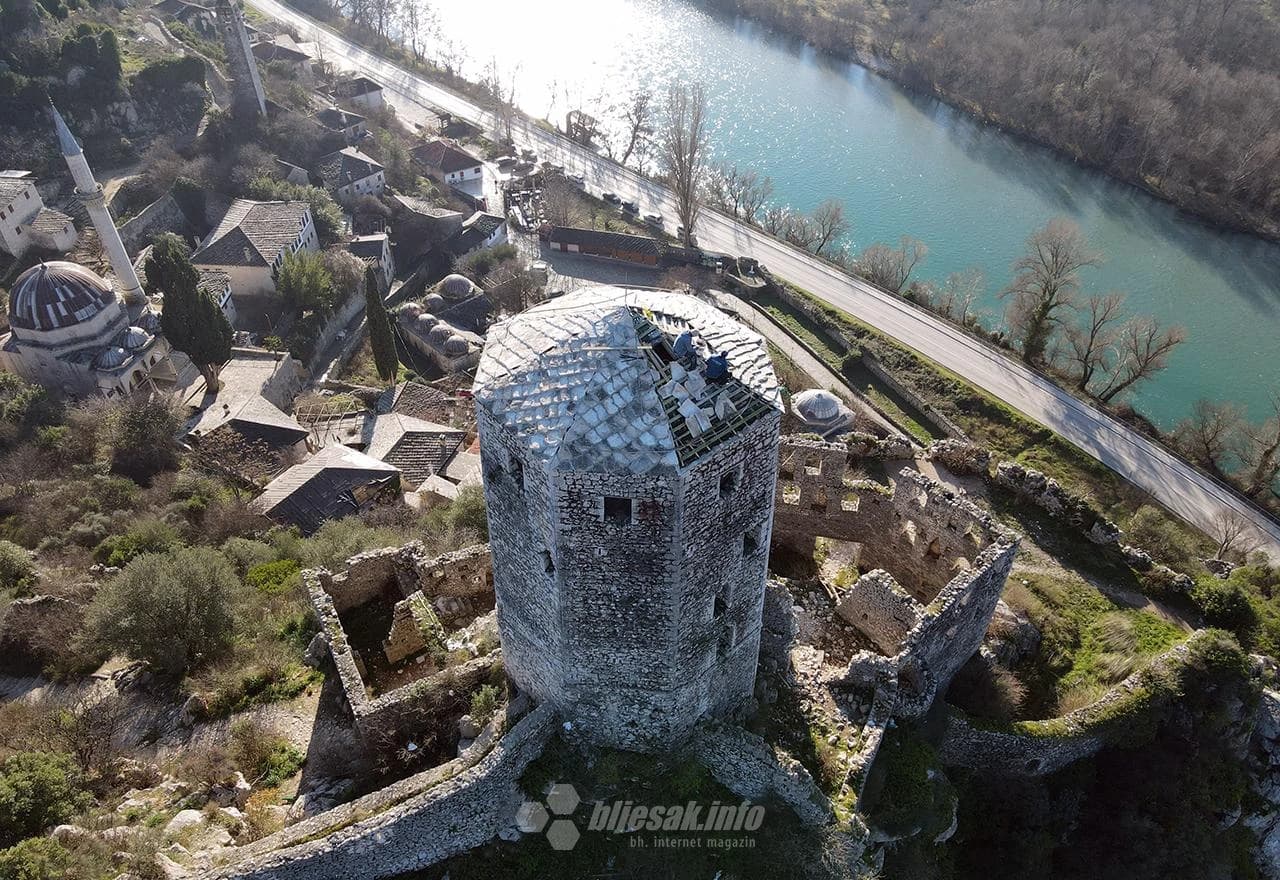 Kula u Počitelju dobila krov
