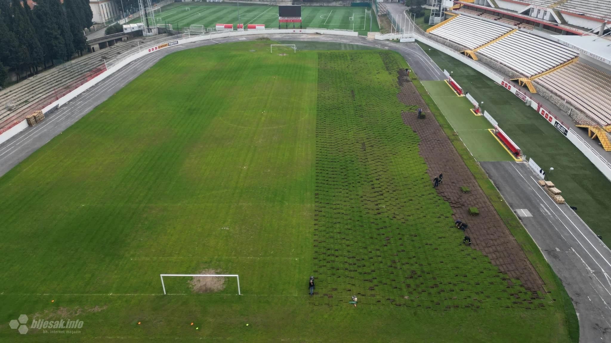 Zamjena travnate podloge na stadionu HŠK Zrinjski
