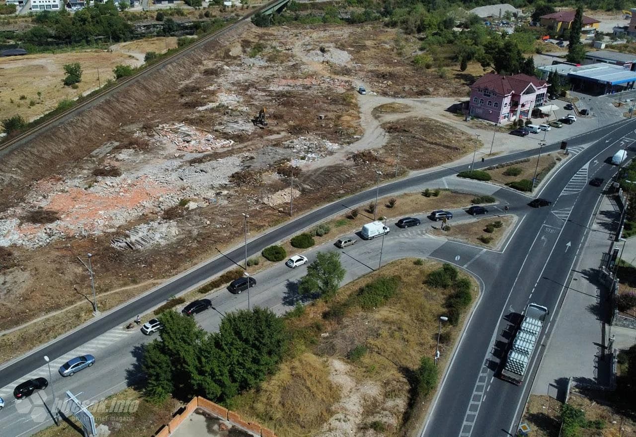 Pogled iz zraka na sjeverni izlaz iz Mostara