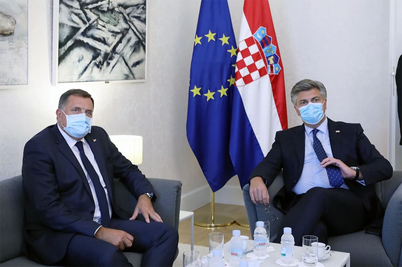 Milorad Dodik i Andrej PLenković