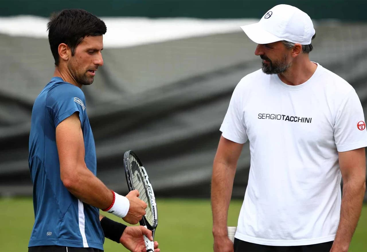 Goran Ivanšević i Novak Đoković