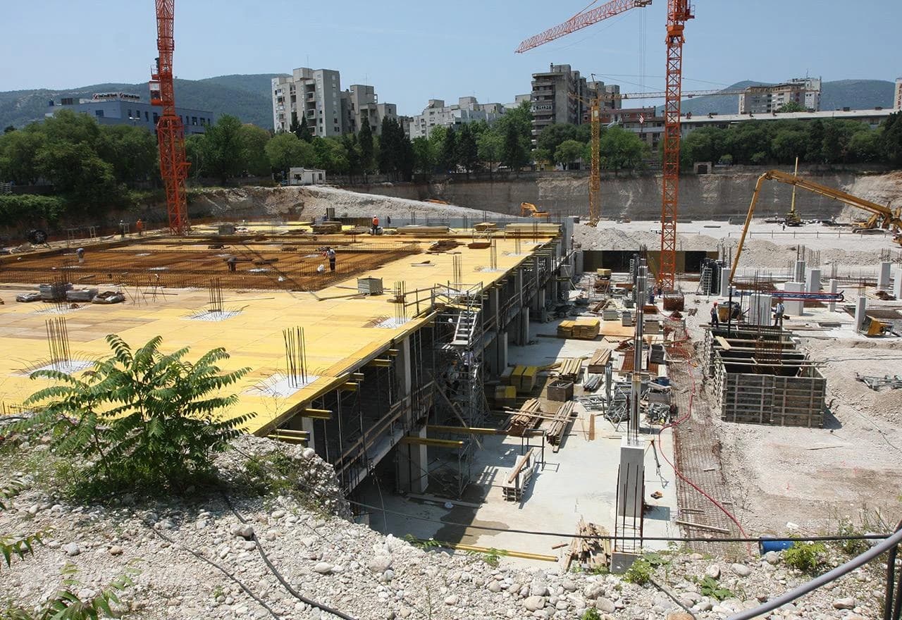 Radovi na dvorani daleke 2009. godine