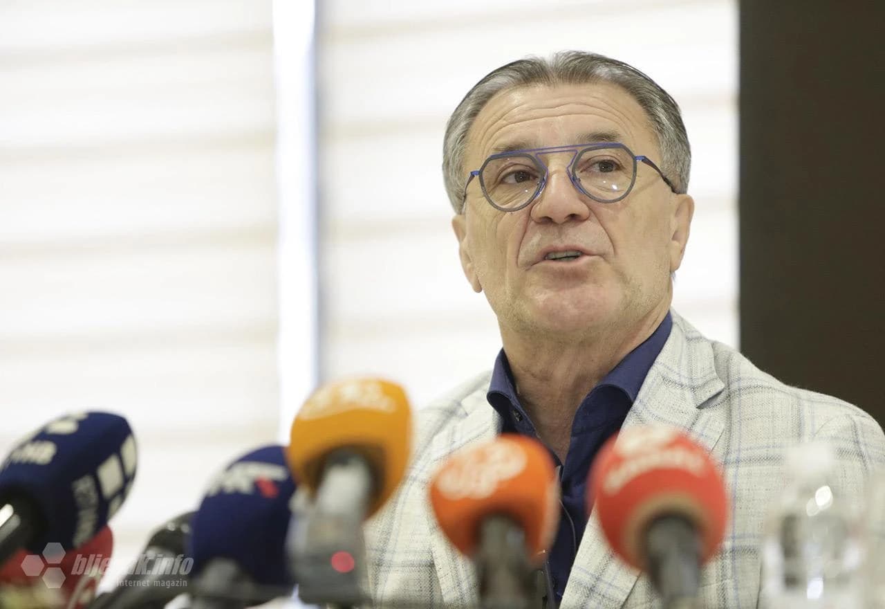 Zdravko Mamić na konferenciji za novinare u Mostaru