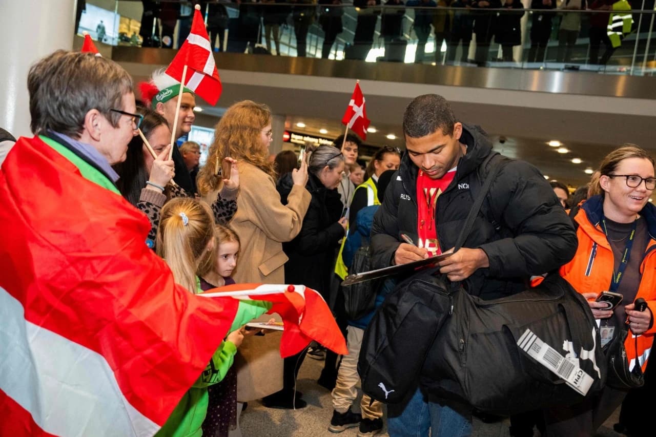 Doček danskih rukometaša