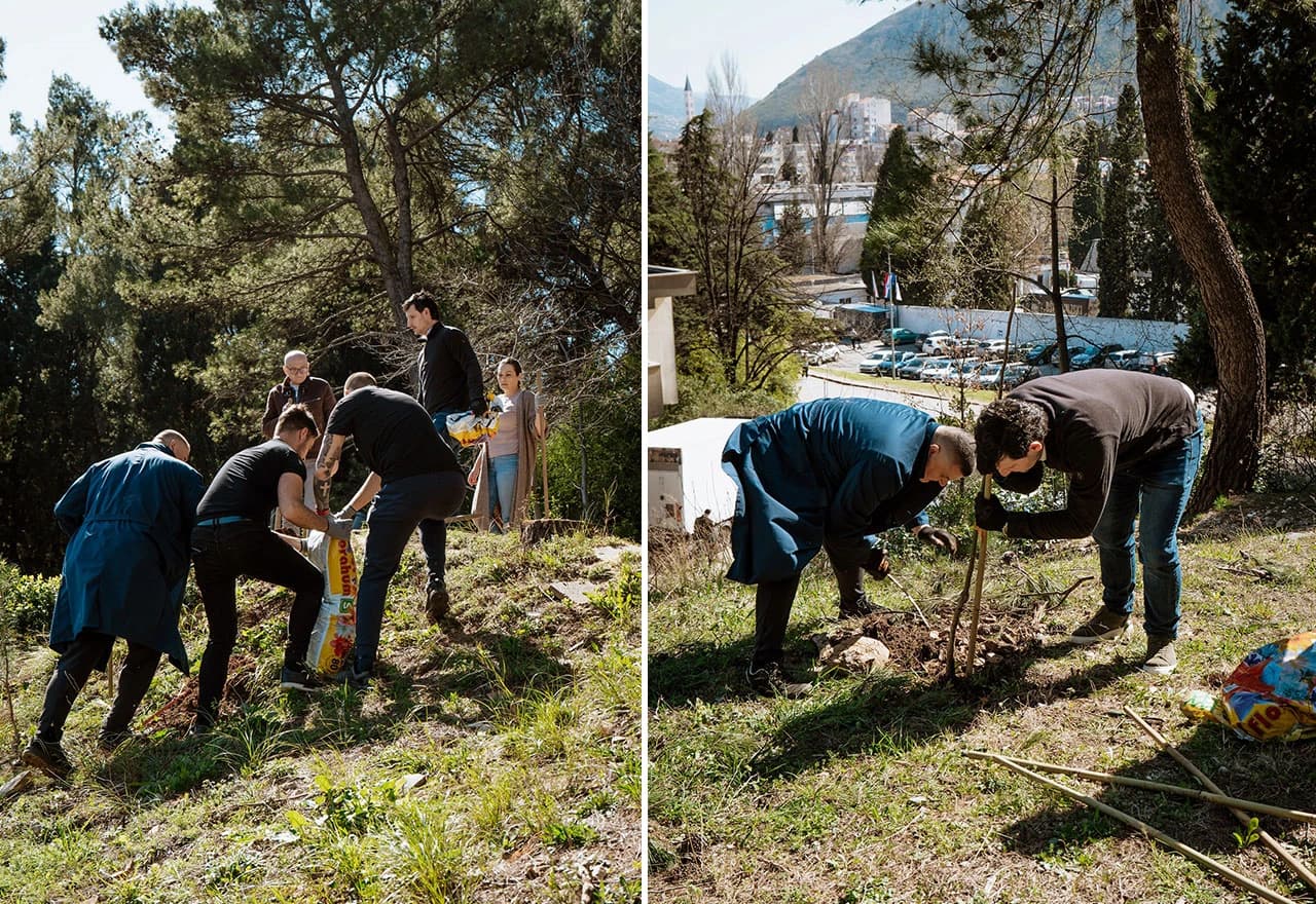 Ekološka akcija u Mostaru: Očišćena šuma i posađena nova stabla