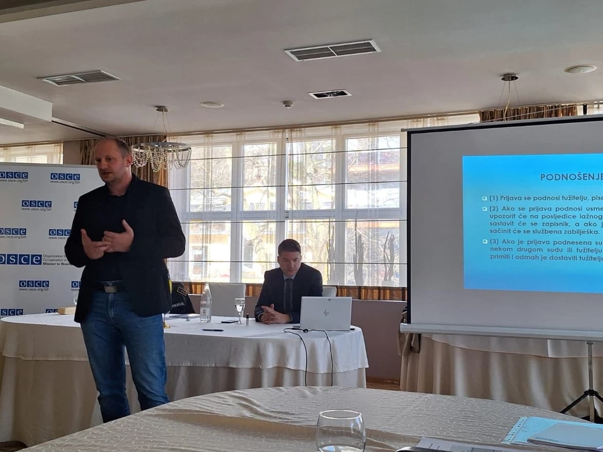 Obuka policijskih službenika zaposlenih u Županiji Zapadnohercegovačkoj