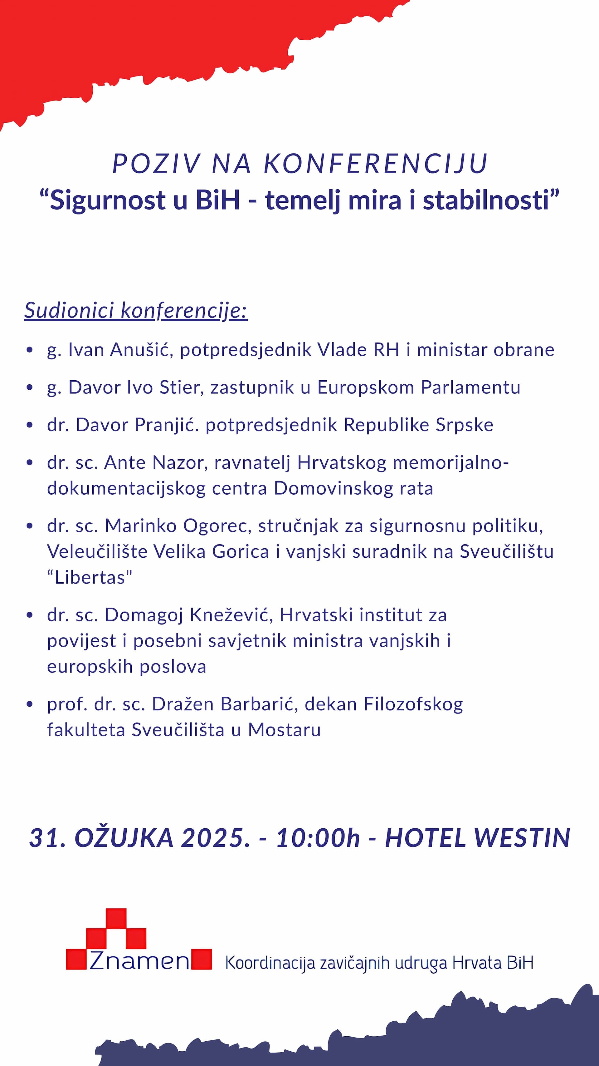 Konferencija "Sigurnost u BiH - temelj mira i stabilnosti"