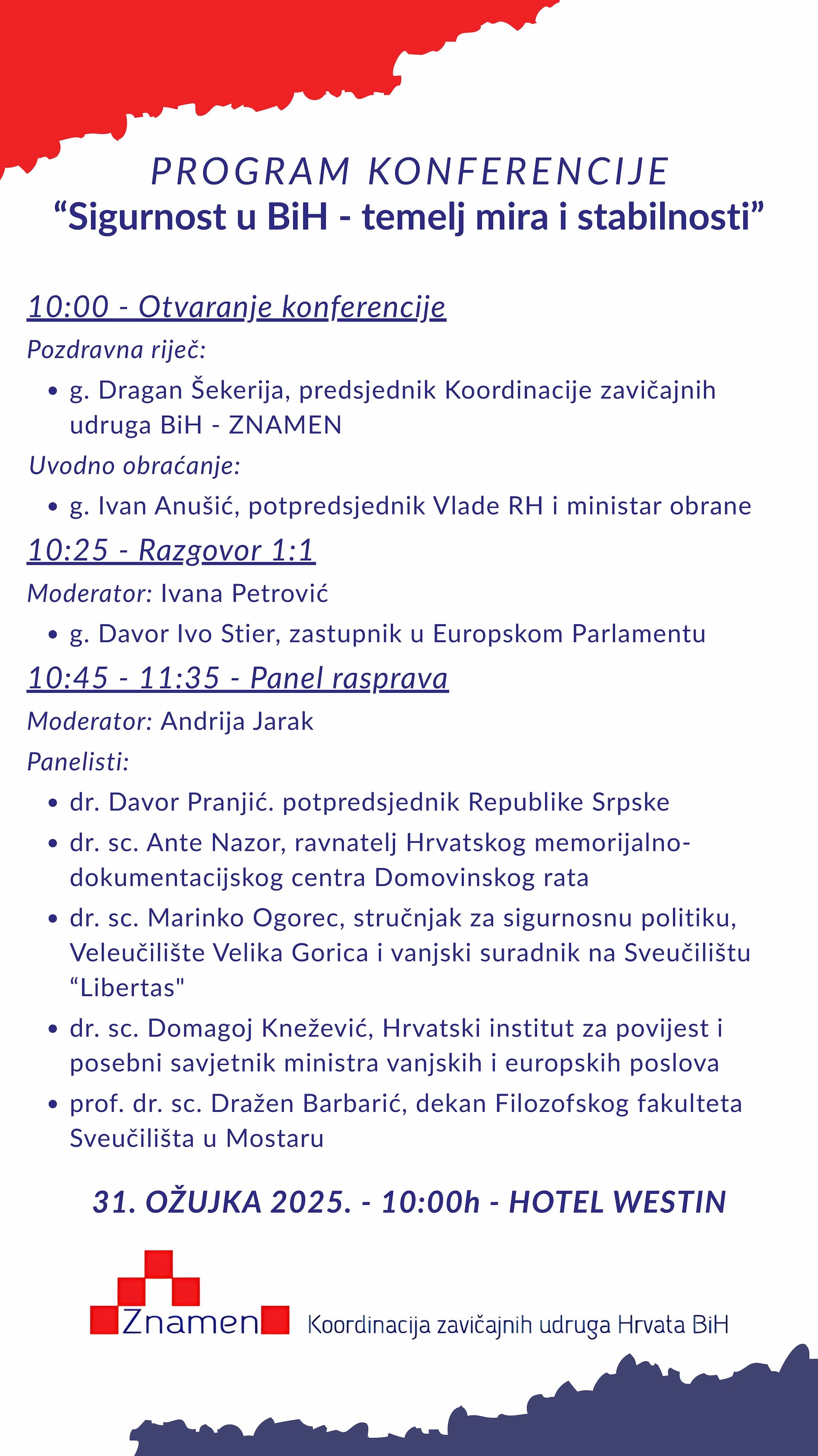 Konferencija "Sigurnost u BiH - temelj mira i stabilnosti"