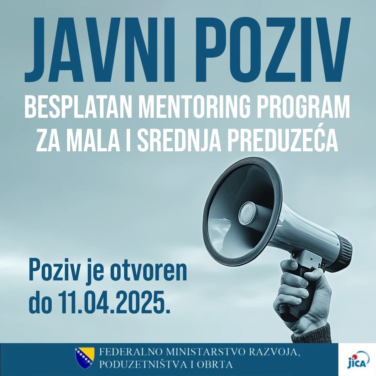 Federalno ministarstvo razvoja, poduzetništva i obrta objavilo je Javni poziv za dodjelu bespovratnih sredstava u 2025. godini.