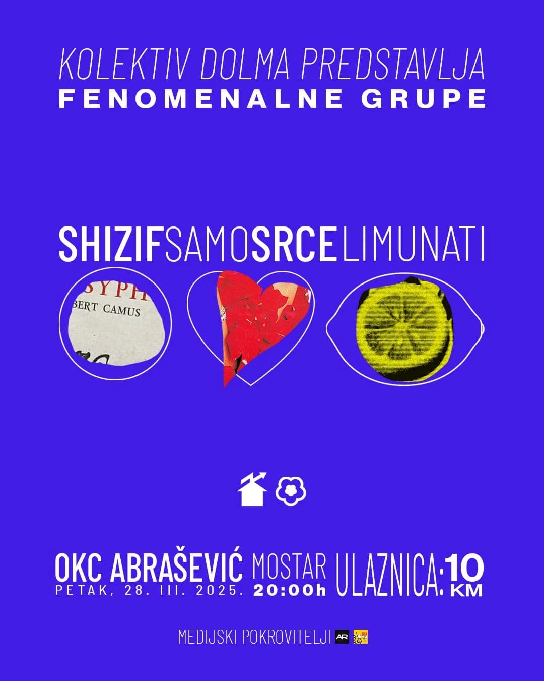 Zajednički koncert tri benda u OKC Abrašević