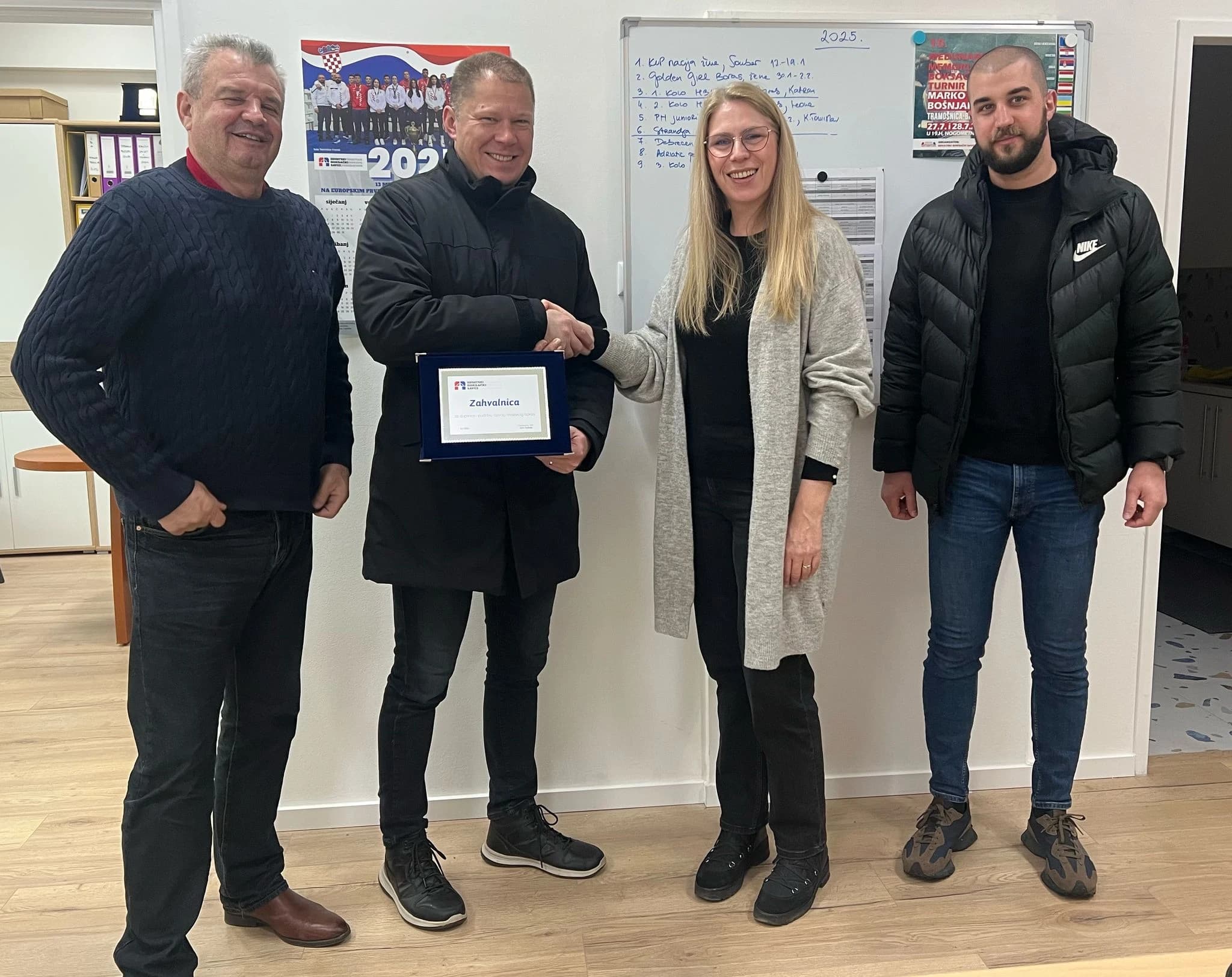 Predstavnici Boksačkog kluba "Brotnjo" Čitluk boravili su u službenom posjetu Hrvatskom boksačkom savezu (HBS) u Sesvetama.