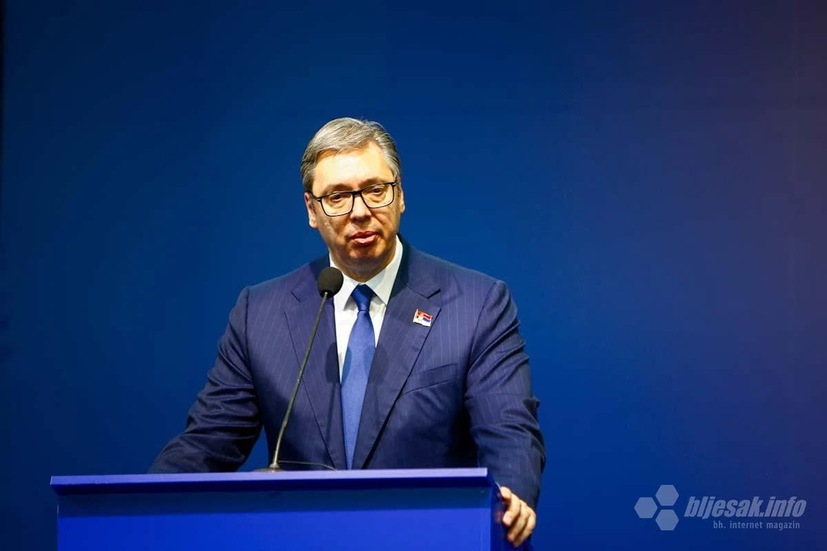 Aleksandar Vučić u Mostaru (travanj 2024.)