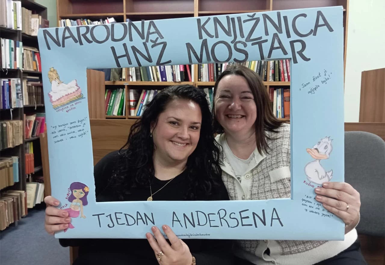 Djeca u Mostaru učila glagoljicu i obilježila Tjedan Andersena