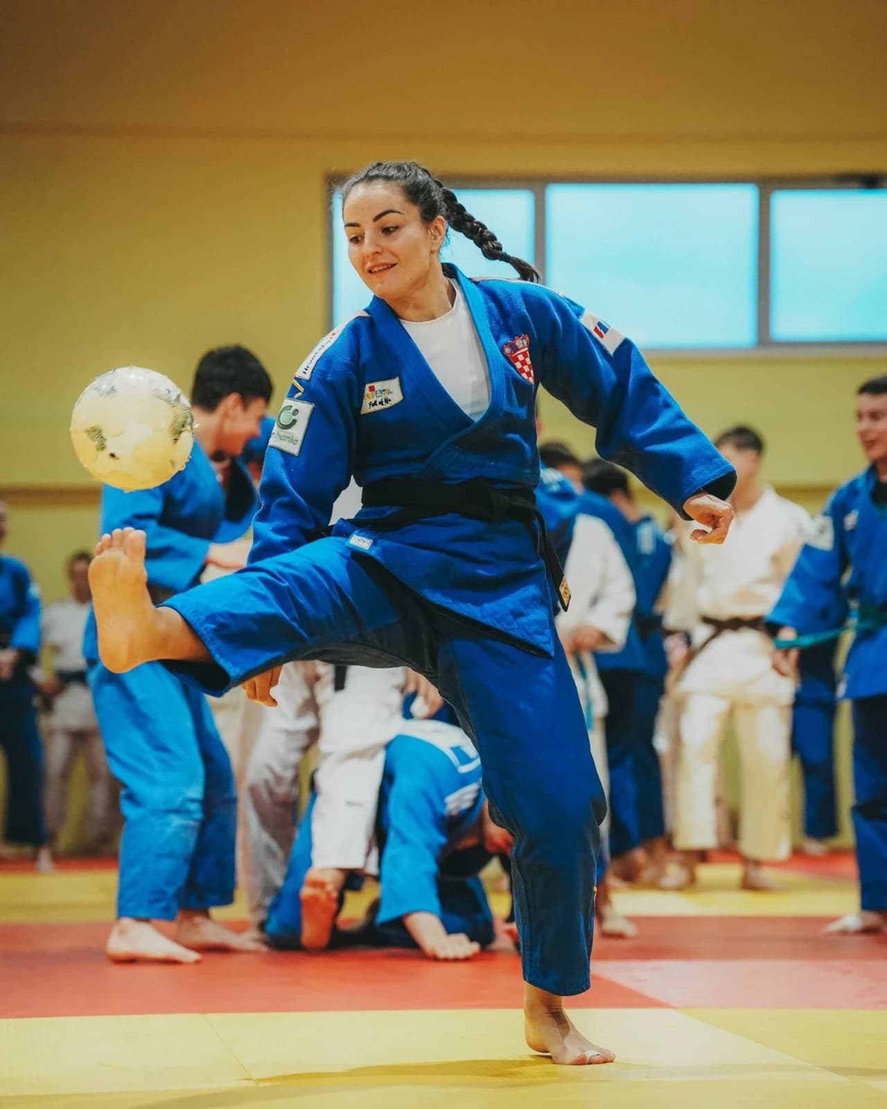 Barbara Matić na treningu