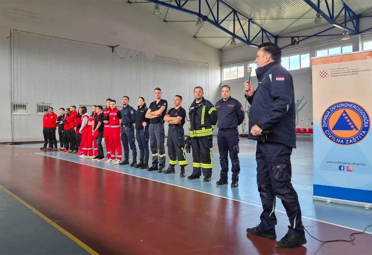 Vježba evakuacije i spašavanja u Grudama: Učenici i osoblje spremni za izvanredne situacije