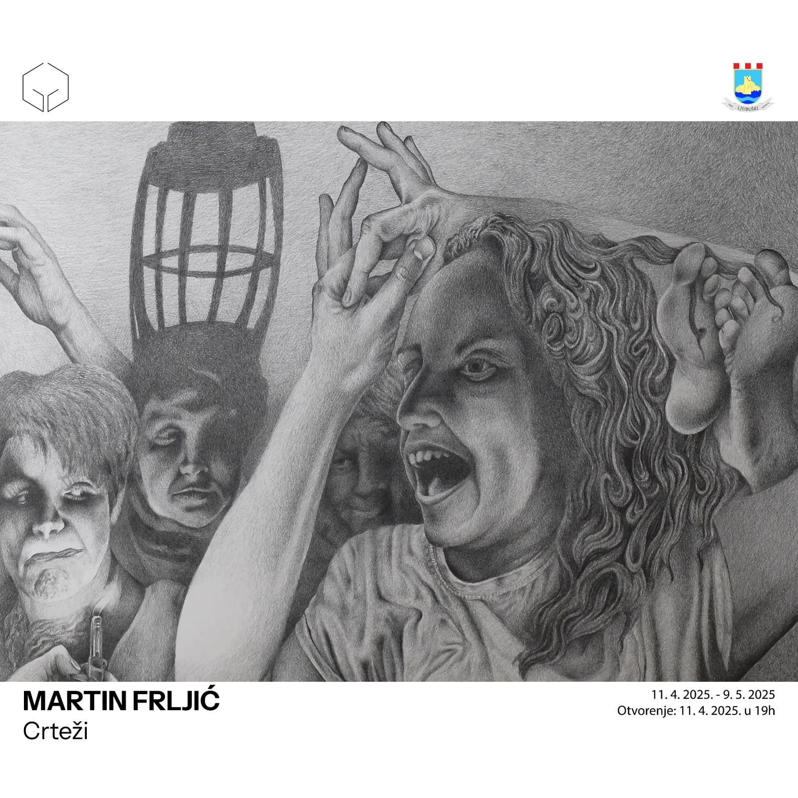 Izložba autora Martina Frljića pod nazivom "Crteži" u Ljubuškom