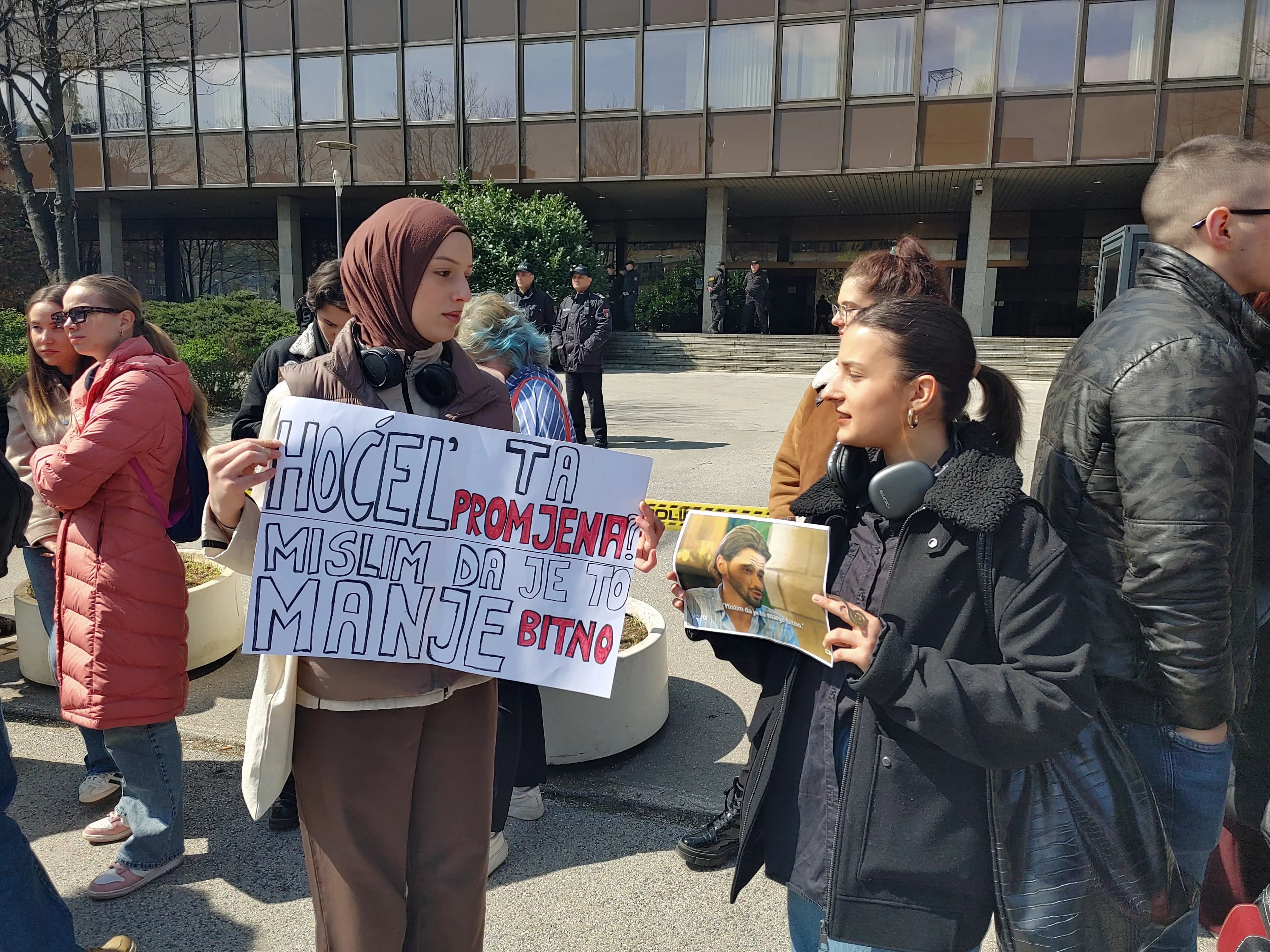 Mirni prosvjed pod nazivom ''Hoće l’ ta promjena''