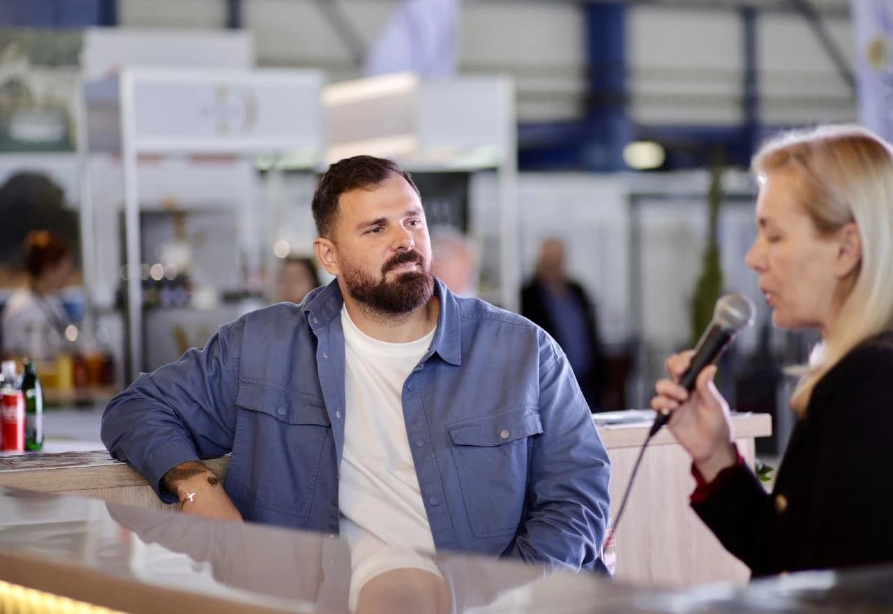 Kristijan Iličić na štandu Grada Ljubuškog i Turističke zajednice Grada Ljubuškog na Međunarodnom sajmu gospodarstva u Mostaru.