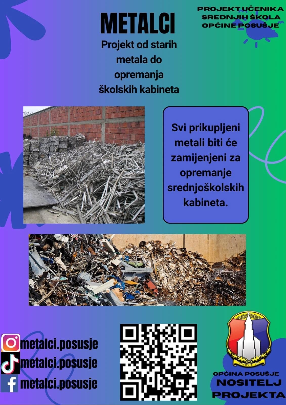 Od starih metala do opremanja srednjoškolskih kabineta