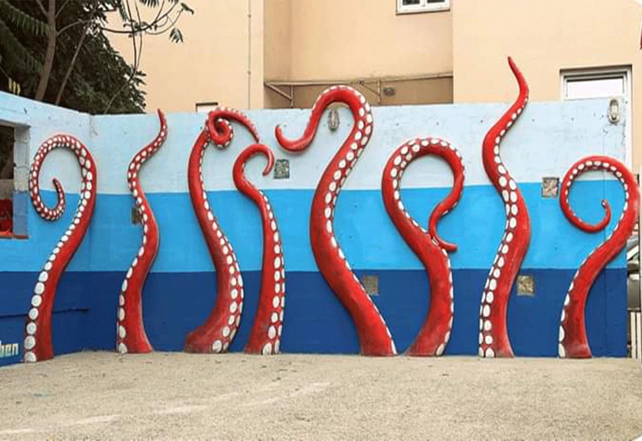 Mural-instalacija ''Hobotnica'' u Abraševiću