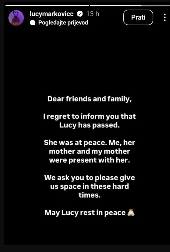 Objava na Instagramu