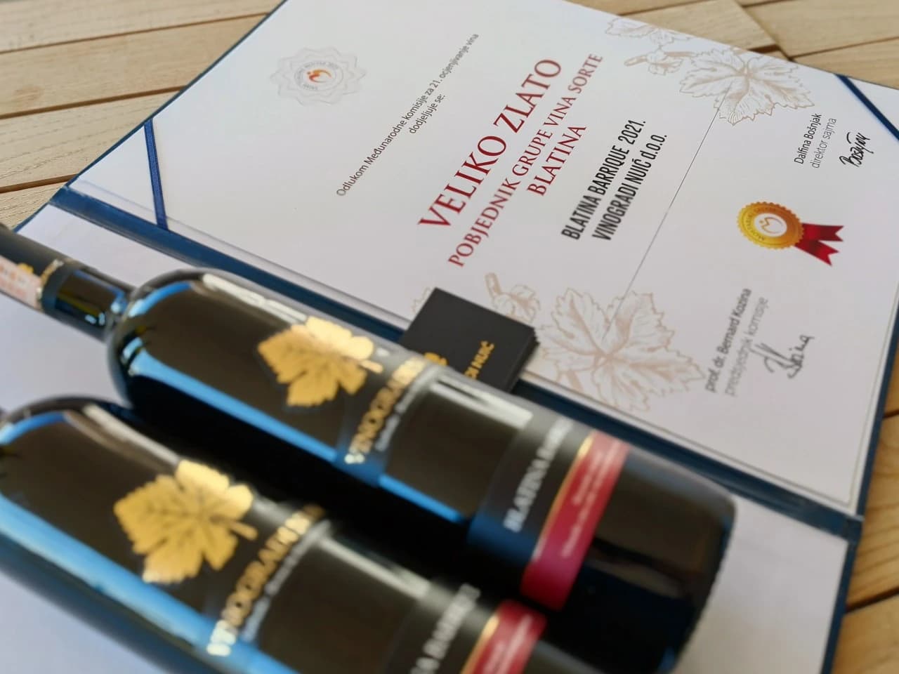 Zlatna medalja i za blatinu Vinarije Nuić