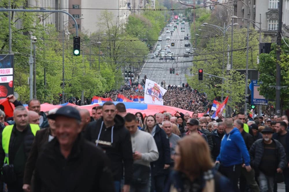 Beograd: Prvi dan trodnevnog skupa Pokreta za narod i državu Ne damo Srbiju