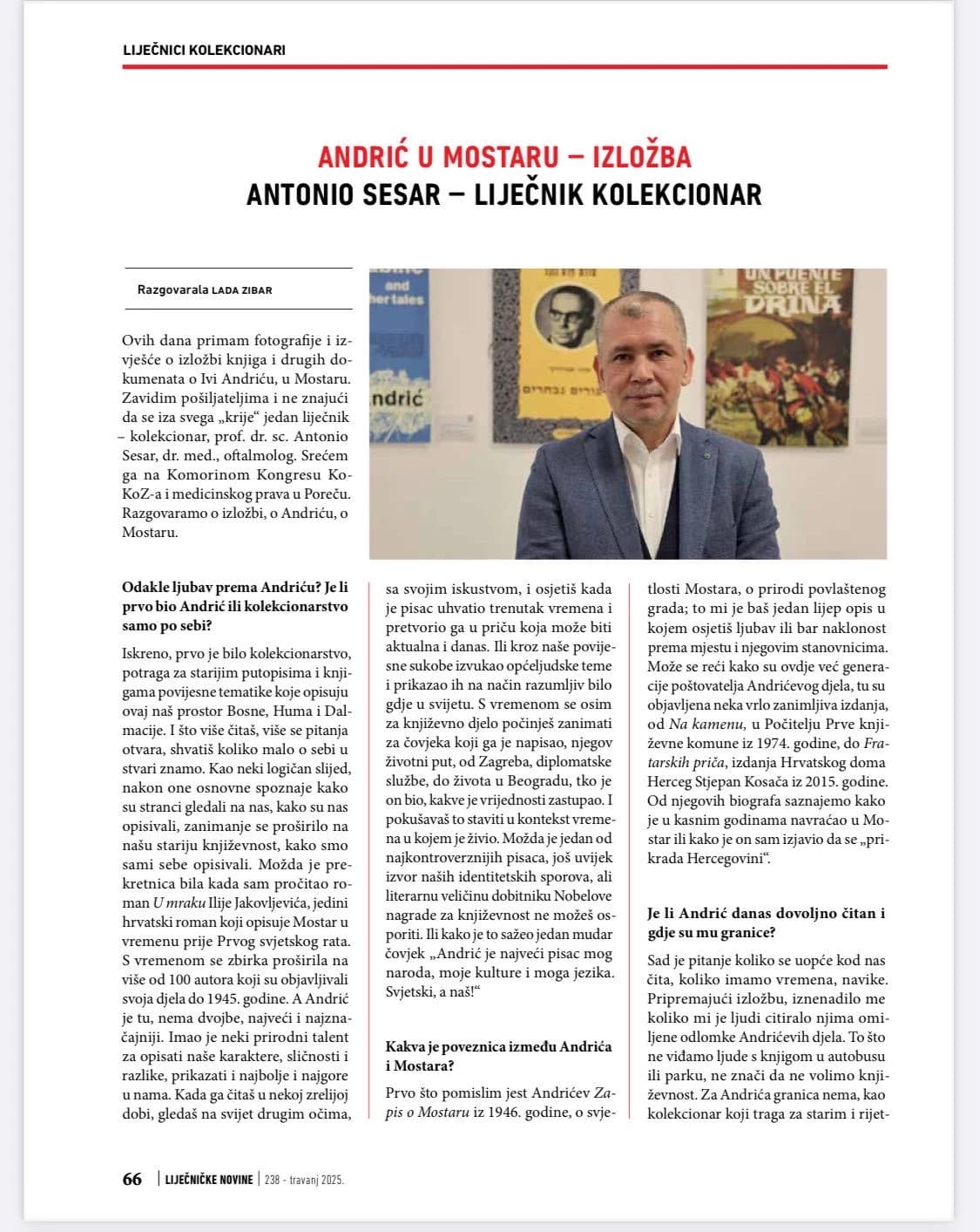 Intervju s Antoniom Sesarom