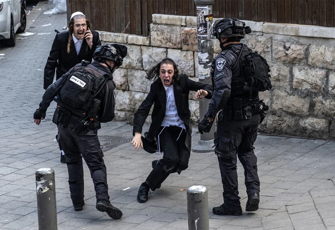 ltraortodoksni Židovi u Izraelu protestiraju protiv vojnog regrutiranja