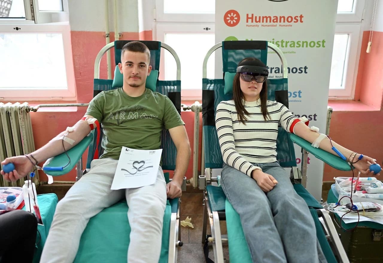 U humanitarnoj akciji darivanja krvi u Posušju, srednjoškolci su prikupili 31 dozu krvi