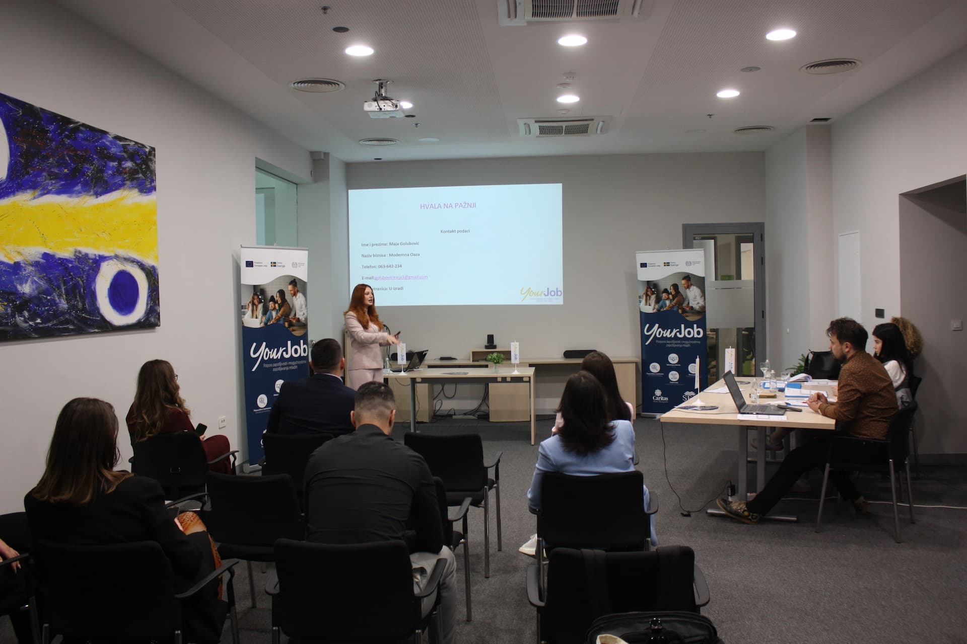 Jedna od predavačica na projektu Your Job