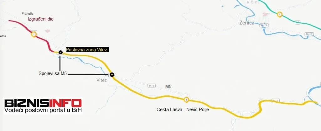 Karta; Lašva - Nević Polje