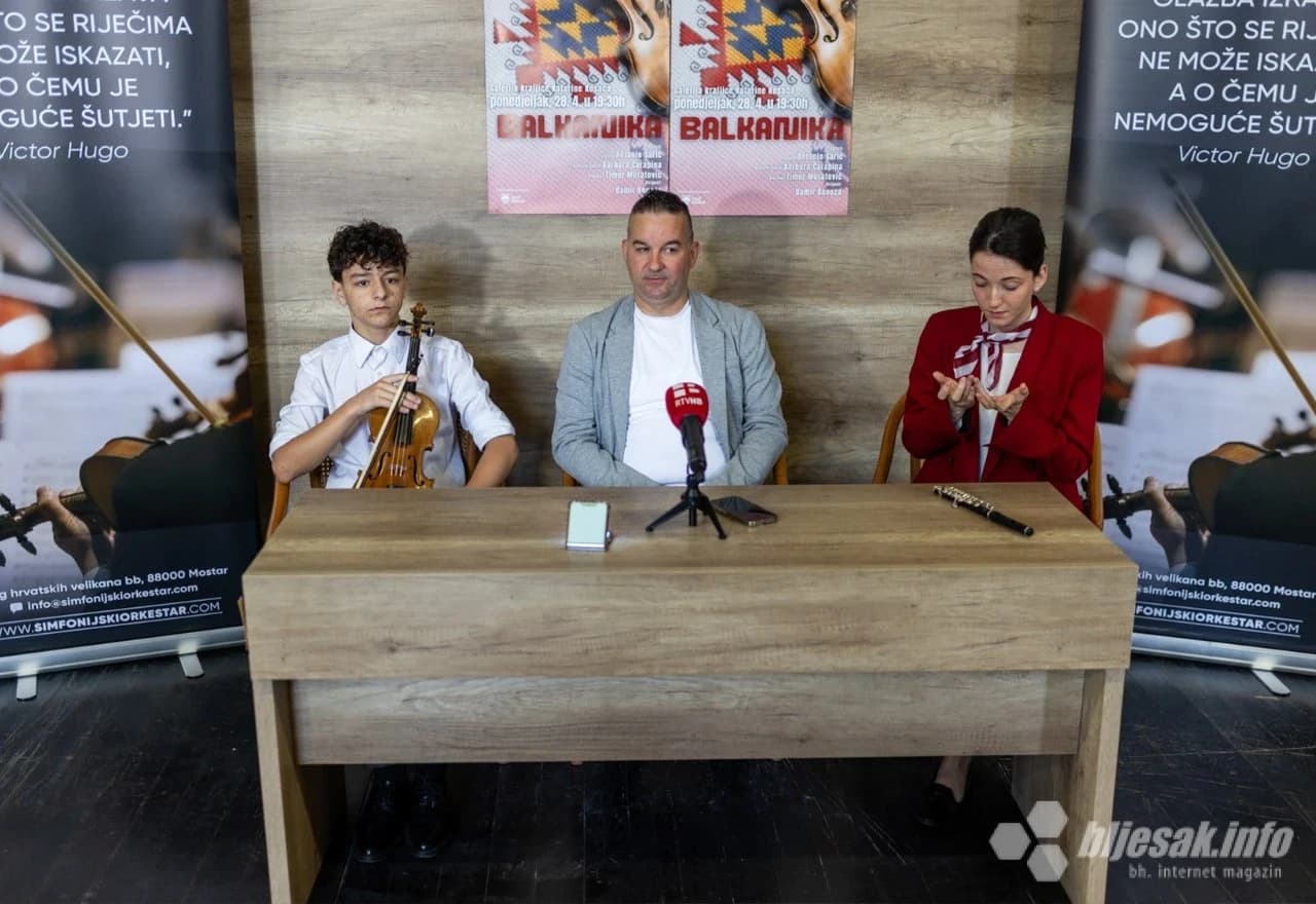Najava koncerta "Balkanika"