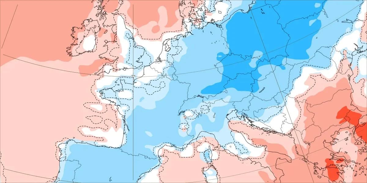 Temperature zraka za Europu