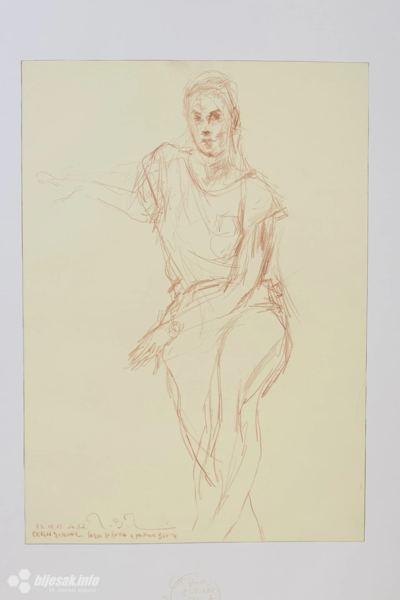 Rad s izložbe Crtačev dnevnik II