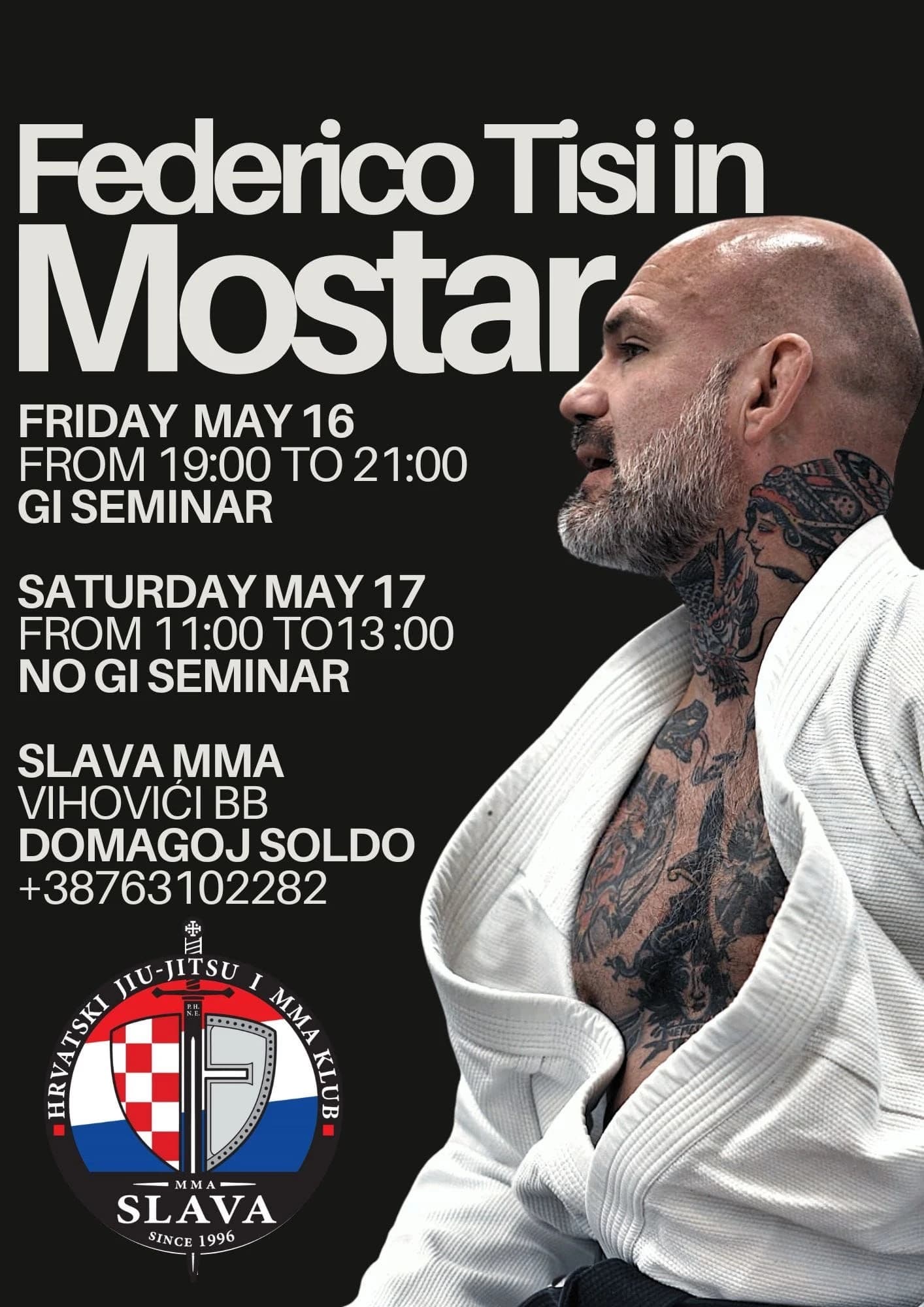 Federico Tisi - prvi crni pojas BJJ u Italiji