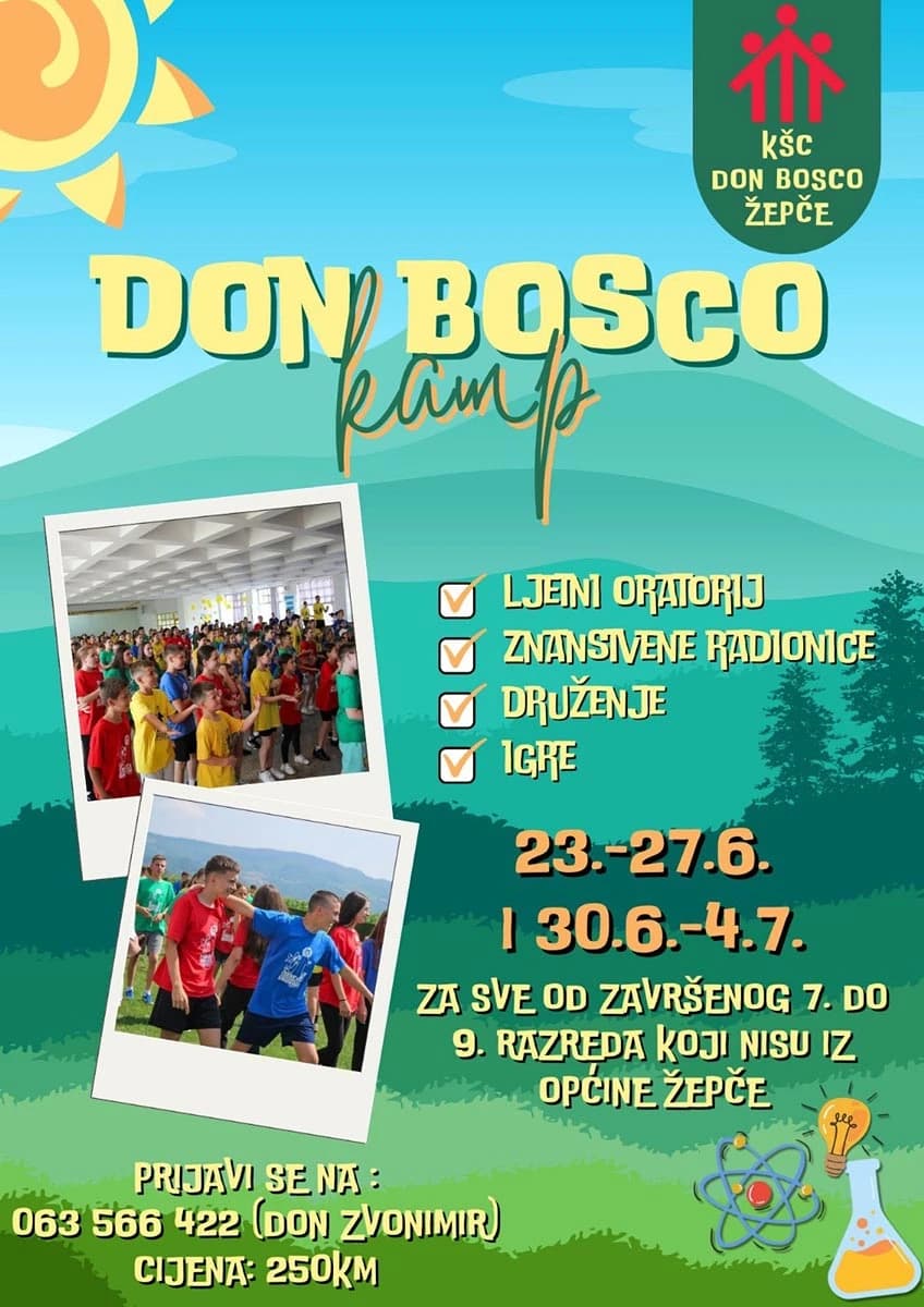 KŠC Don Bosco poziva osnovnoškolce na ljetni kamp u Žepču