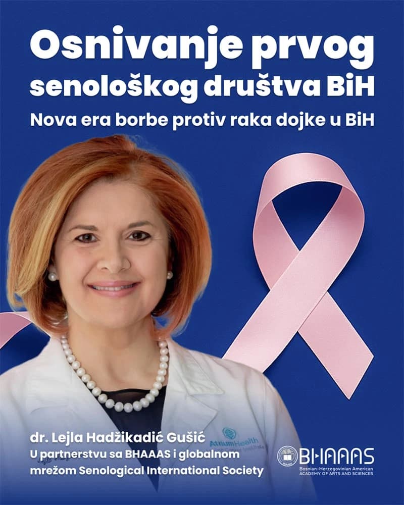 Dr. Hadžikadić Gušić pokreće društvo za rak dojke u BiH