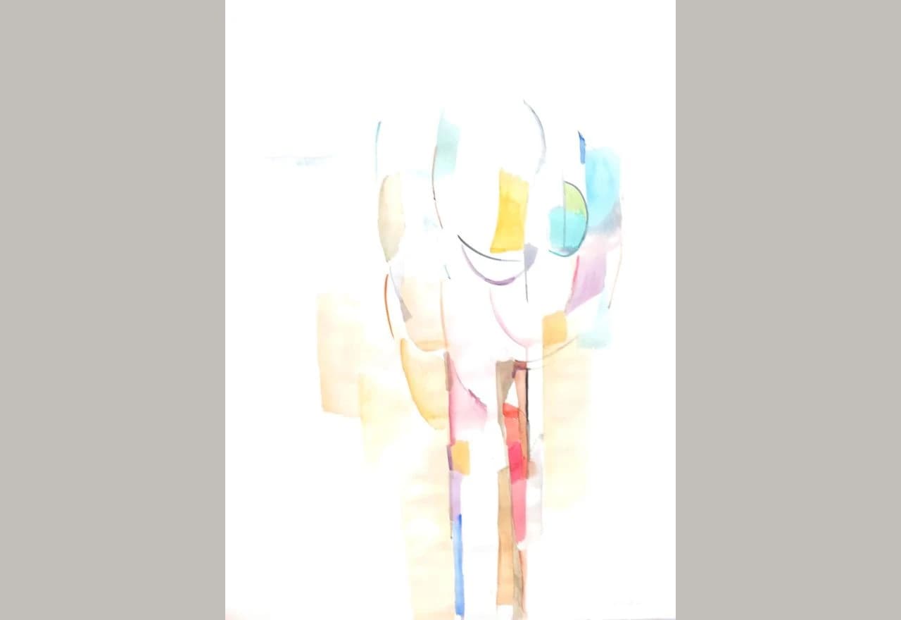 "Moje drvo" - akvarel na papiru