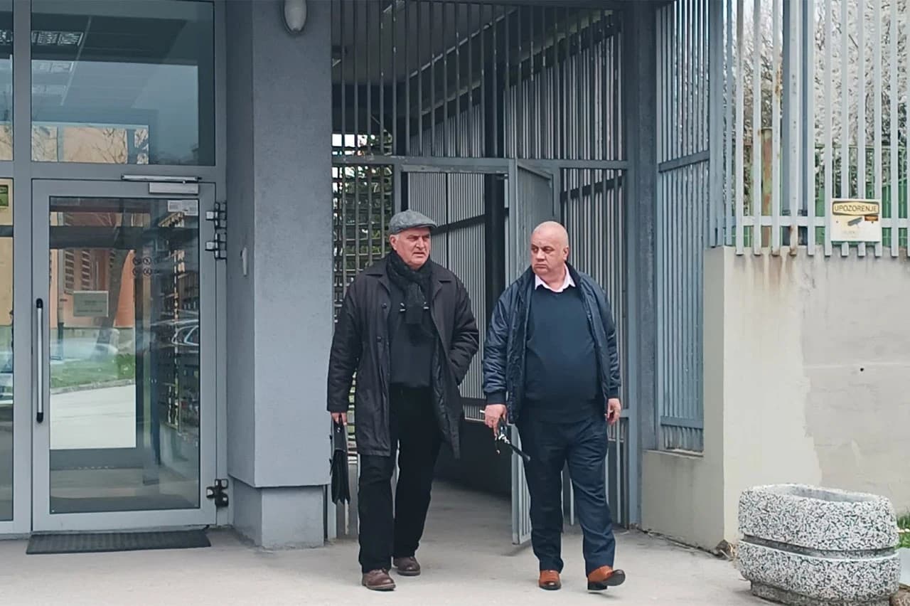 Vojin Pavlović s braniteljem Mirkom Blagojevićem