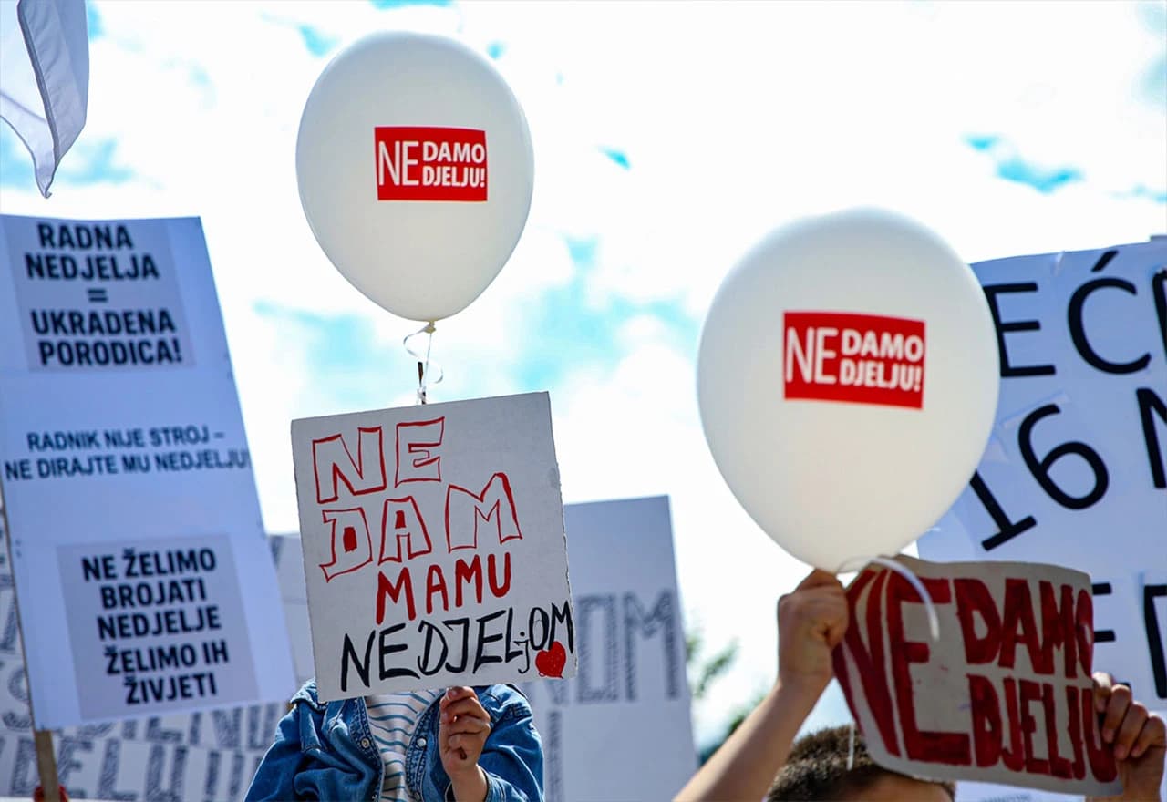 Sindikat protiv rada nedjeljom: ''Politika ne smije ukrasti naš obiteljski dan''