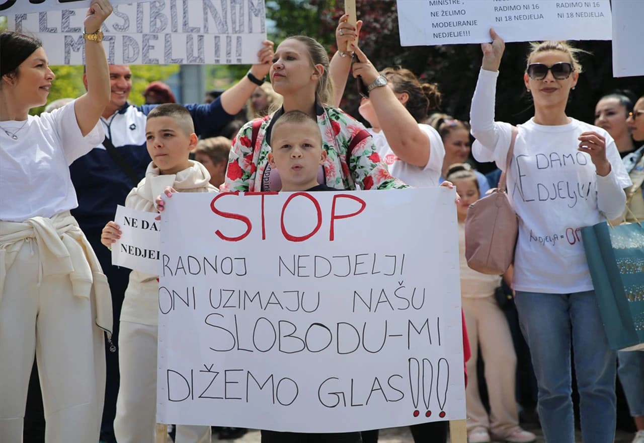 Sindikat protiv rada nedjeljom: ''Politika ne smije ukrasti naš obiteljski dan''