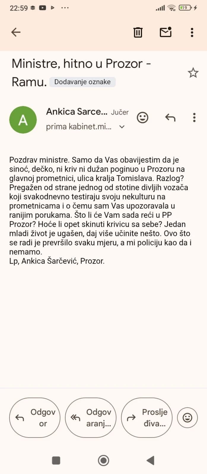 Upozorenja od strane Općinskog odbora HRS-a Prozor-Rama