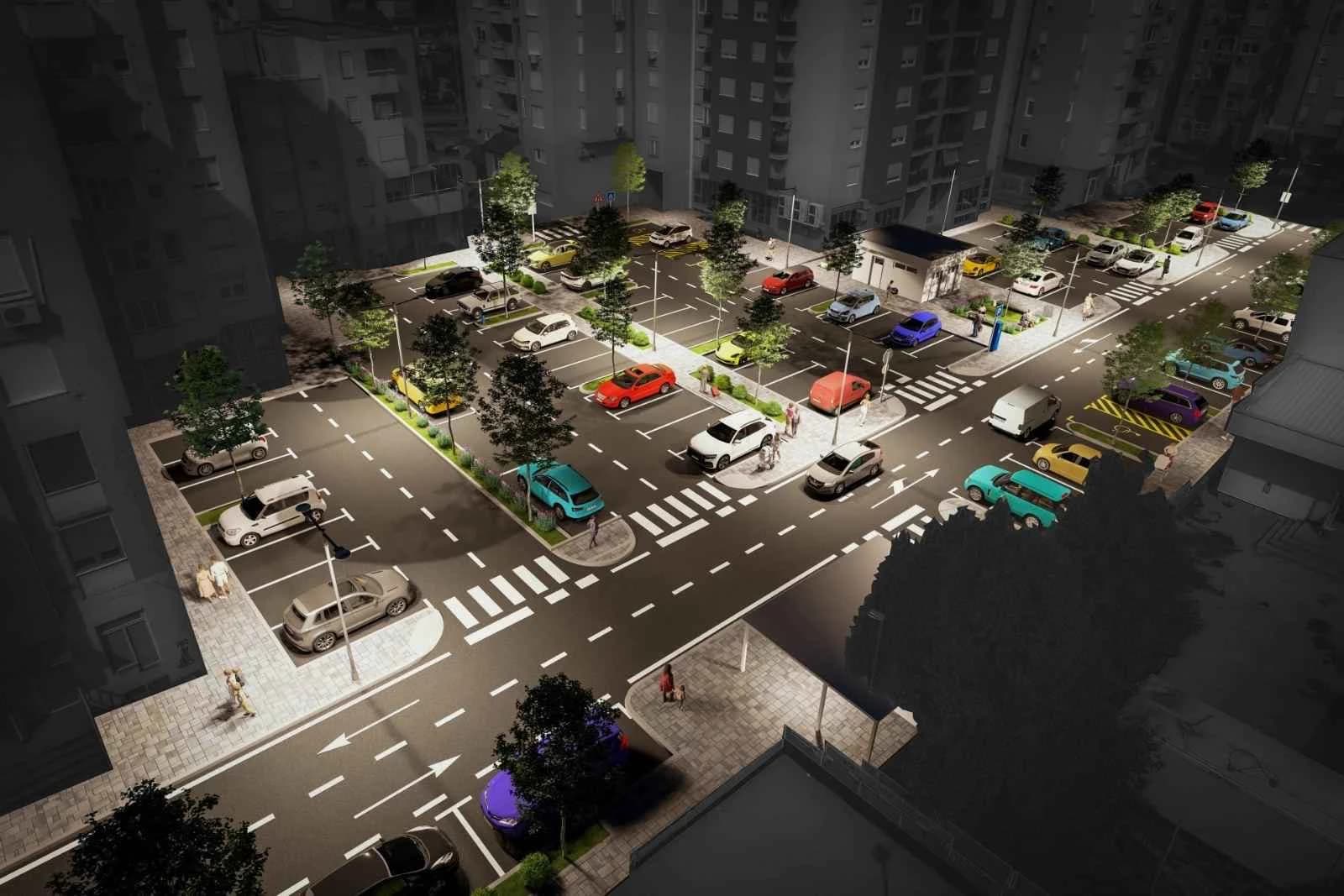 Planirani izgled parkinga u naselju C2