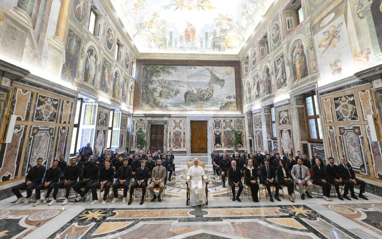 Igrači Napulja u posjetu papi