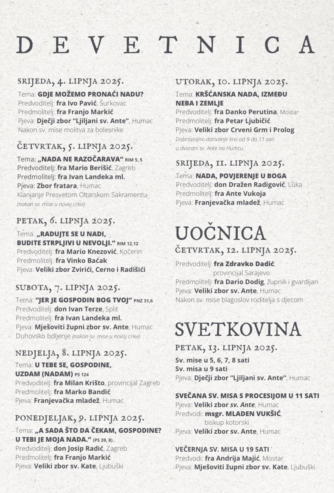 Devetnica sv. Anti na Humcu