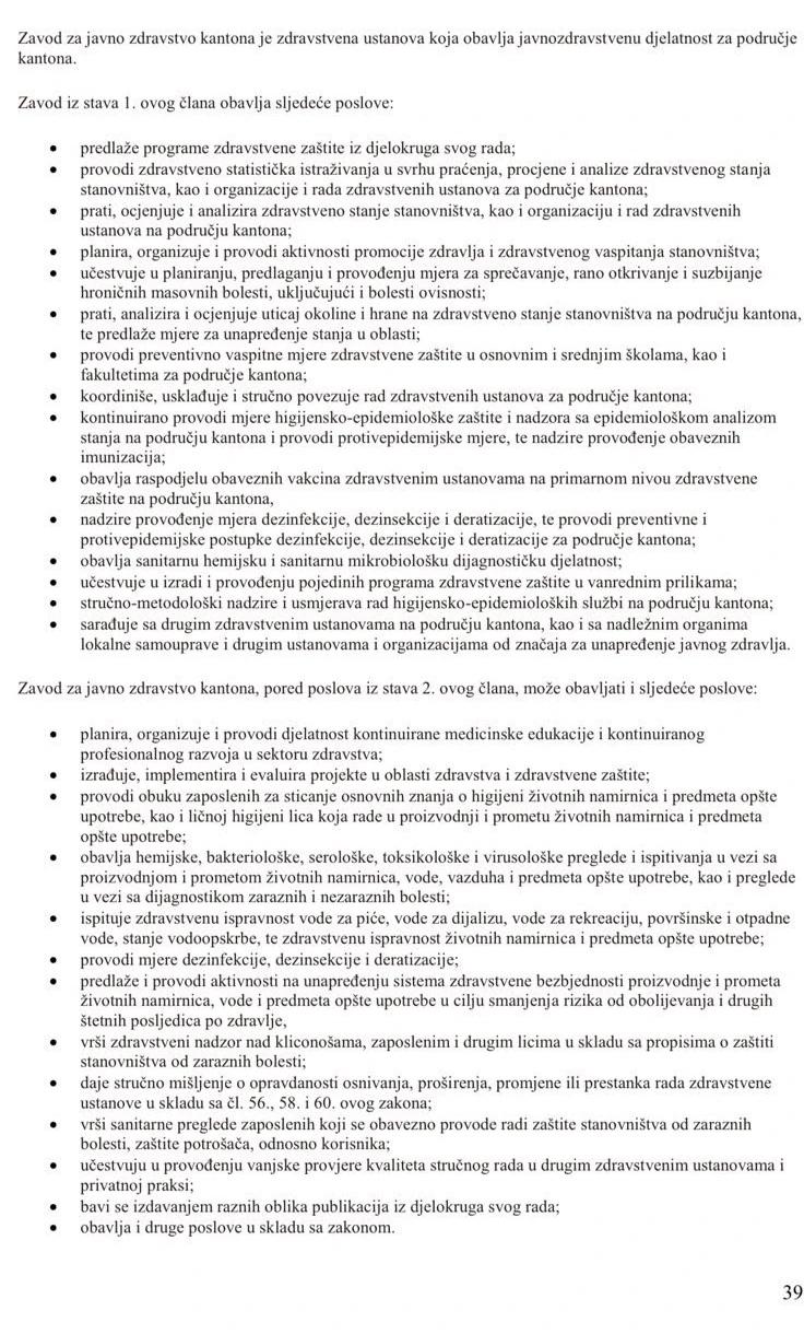 Zakon o zdravstvenoj zaštiti FBiH