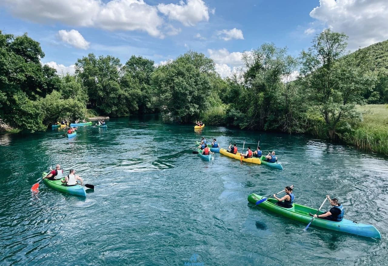 Kanu safari na rijeci Trebižat
