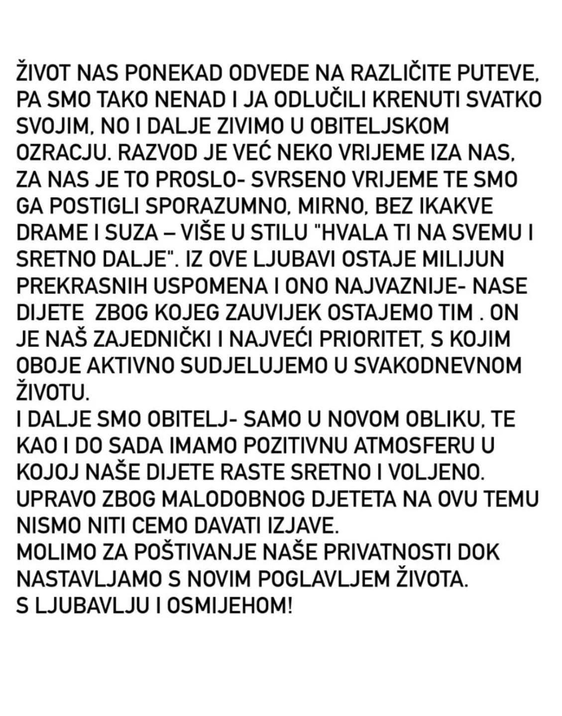 Objava o razvodu